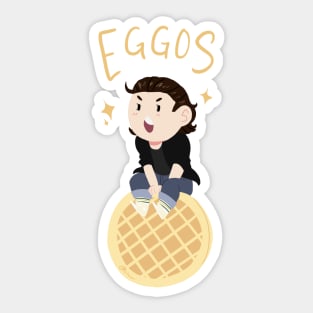 El Loves Eggos!! Sticker